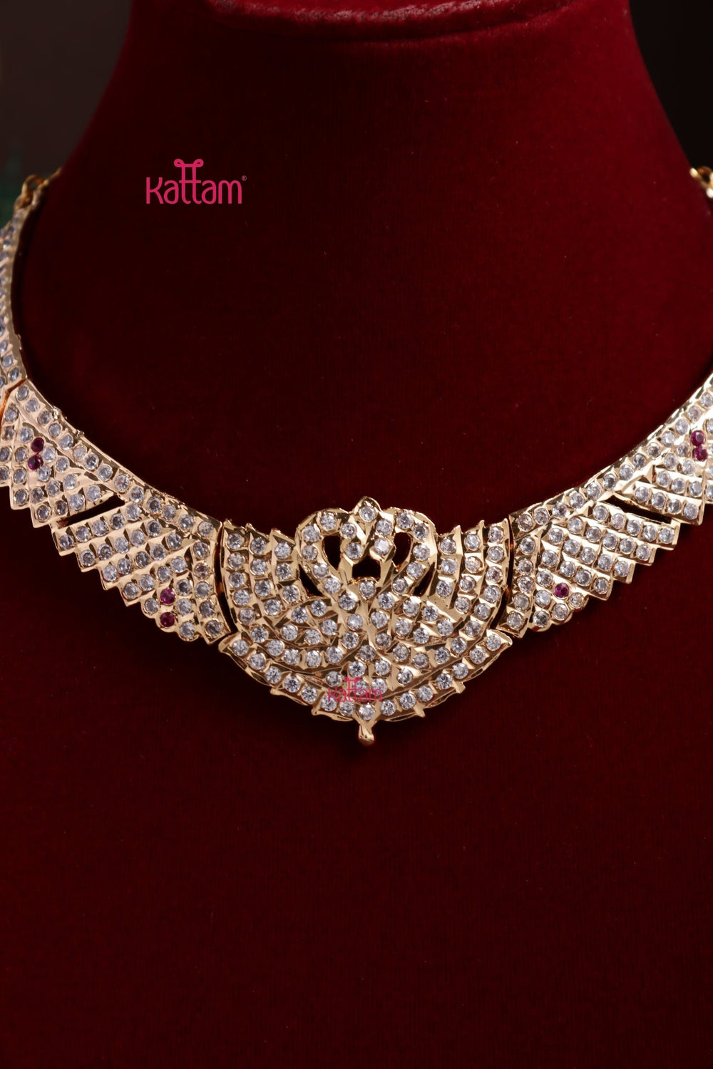 Gati Stone Swan Choker - Design 13 - N3886