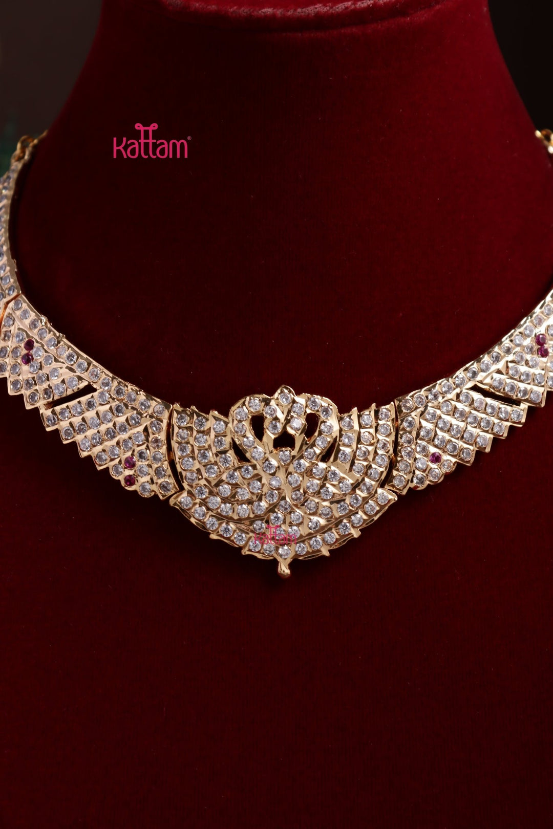 Gati Stone Swan Choker - Design 13 - N3886