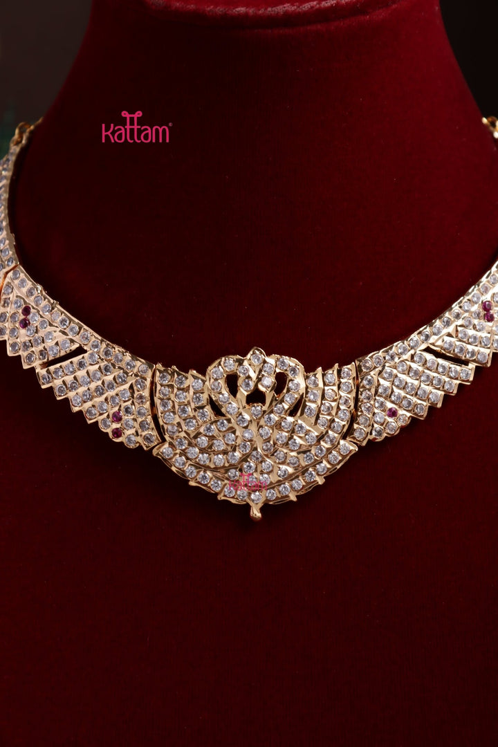 Gati Stone Swan Choker - Design 13 - N3886