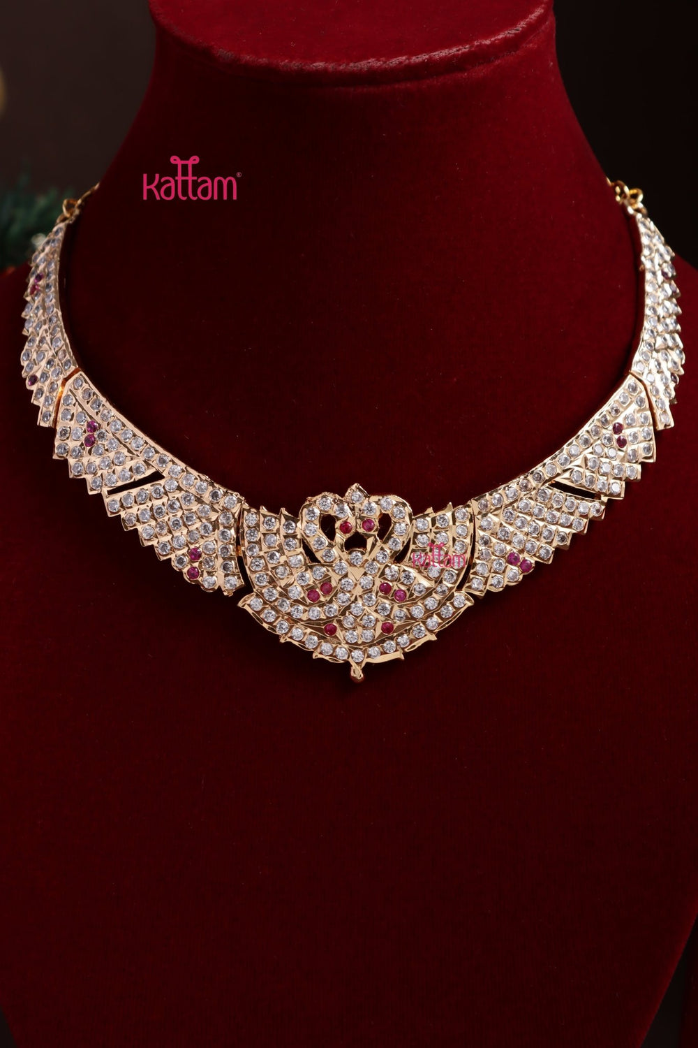 Gati Stone Swan Choker - Design 14 - N3887