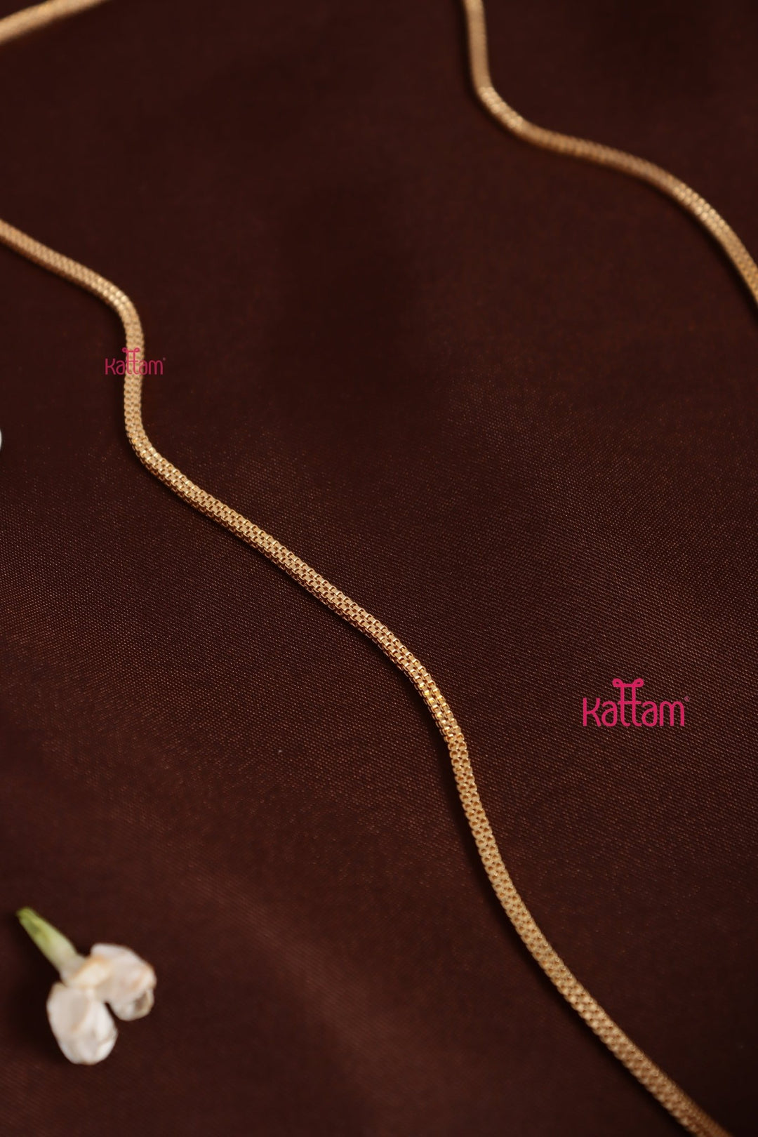 Gati Swan Dollar Goldtone Chain - White (No Earrings) - N3934