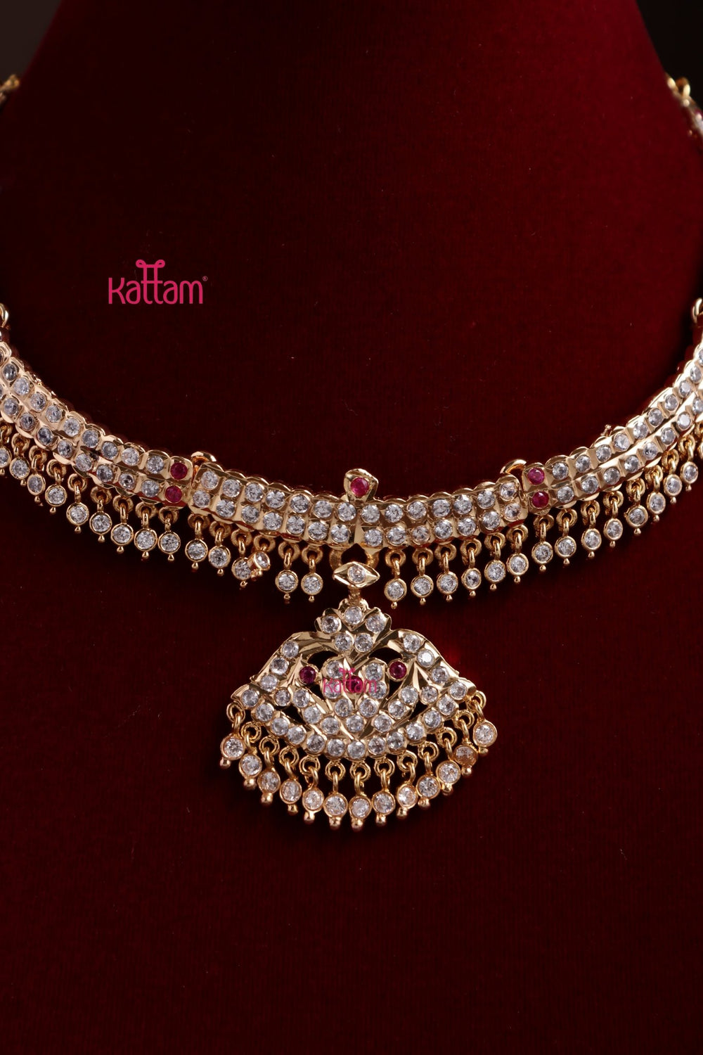 Gati Whiteruby Attigai Choker - Design 4 - N3877