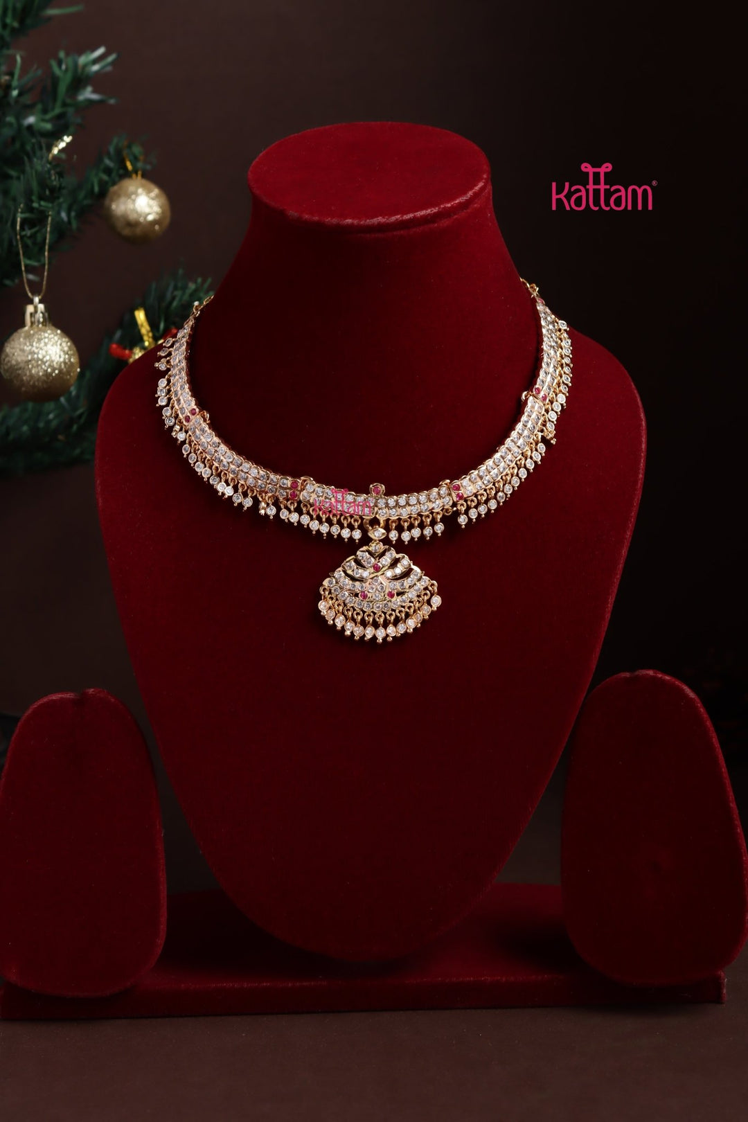 Gati Whiteruby Attigai Choker - Design 5 - N3878