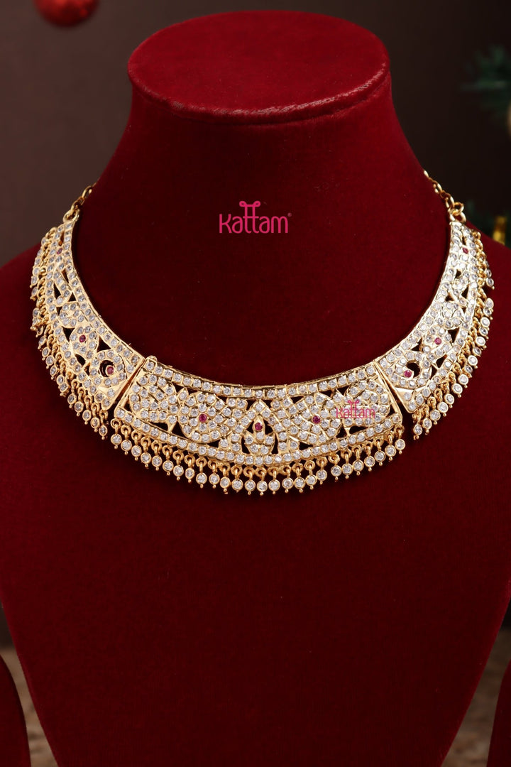 Gati Whiteruby Grand Choker (No Earrings) - N3918