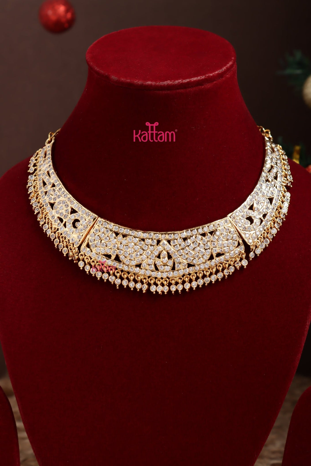 Gati Whitestone Grand Choker (No Earrings) - N3917