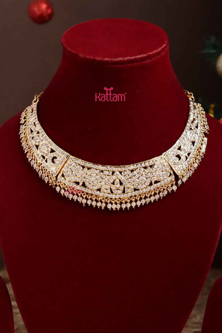 Gati Whitestone Grand Choker (No Earrings) - N3917