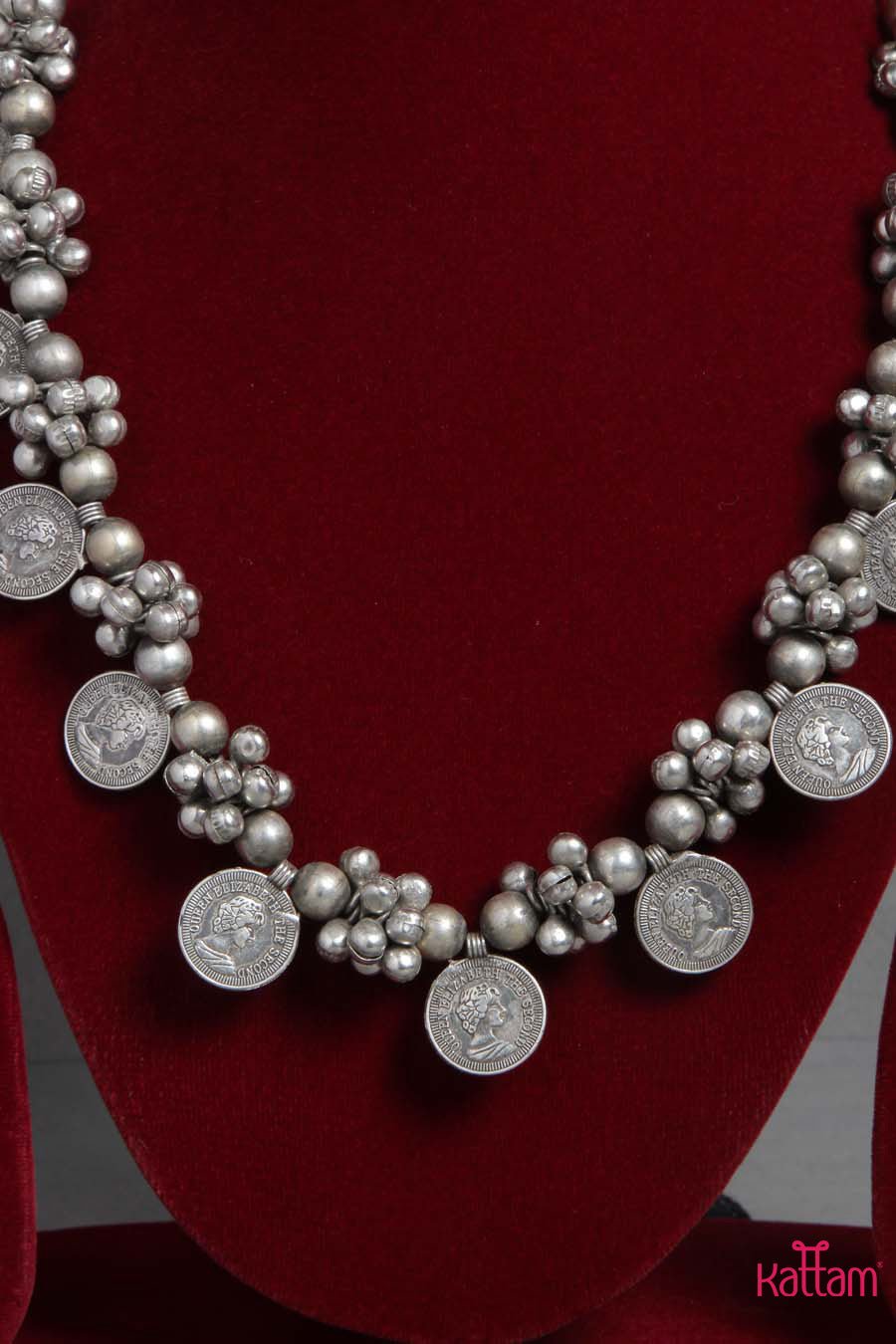 Ghungroo Coin Necklace ( No Earring ) - N1402