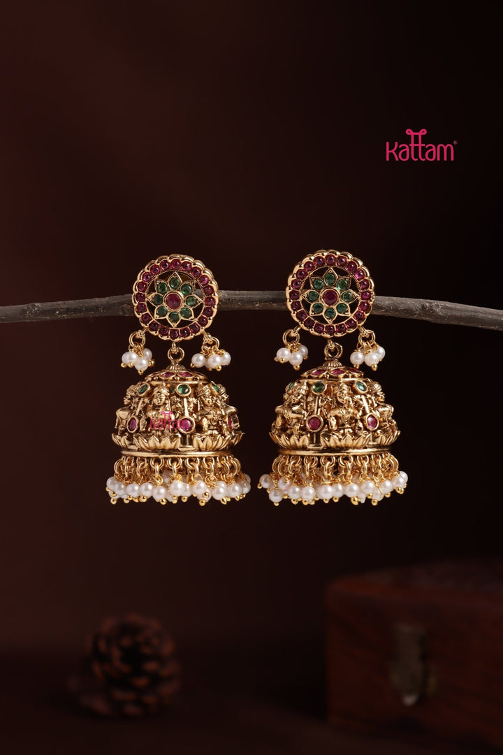 Goddess Chakra Jhumka - E1395