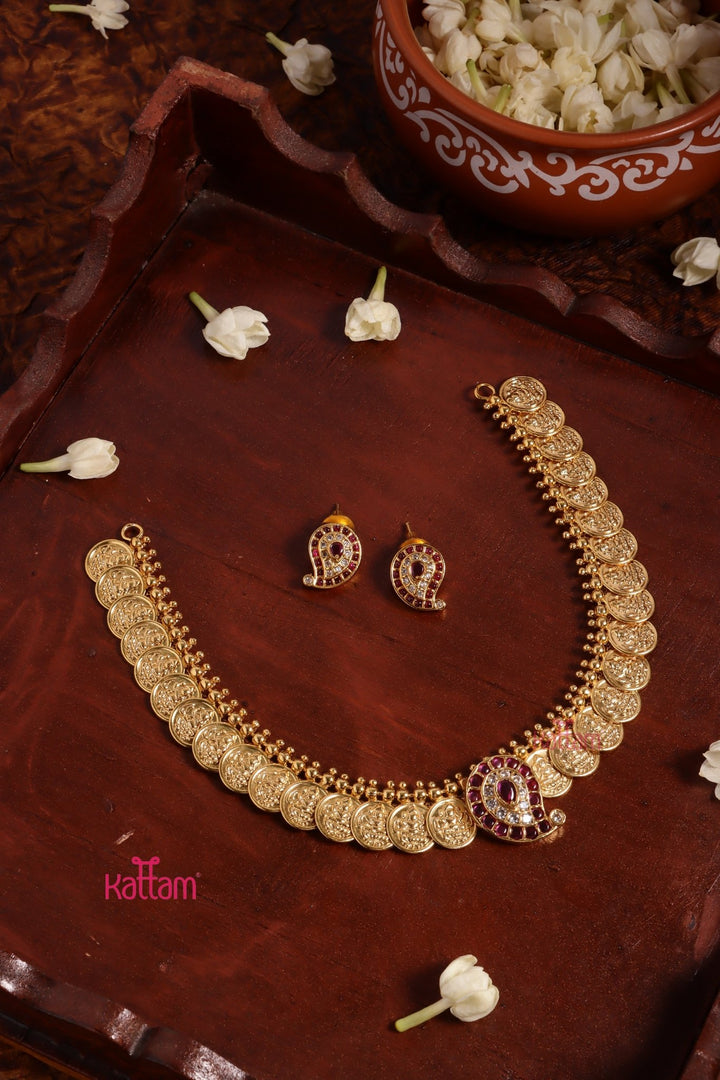 Goddess Coin Manga Choker - Ruby - N3608