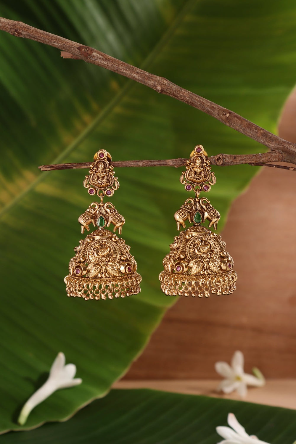 Goddess Elephgant Bridal Jhumka - E1469