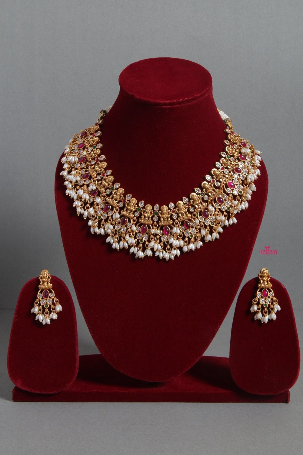 Goddess Lakshmi Grand Guttapusalu Choker - N1242