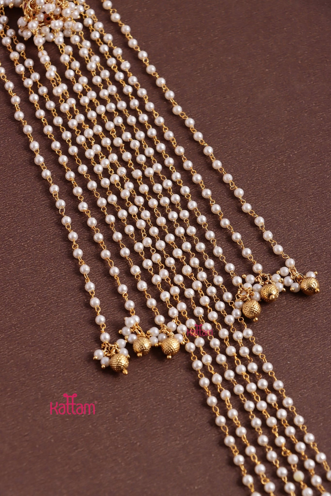 Goddess Layered Pearl Jadai Billai - JB160