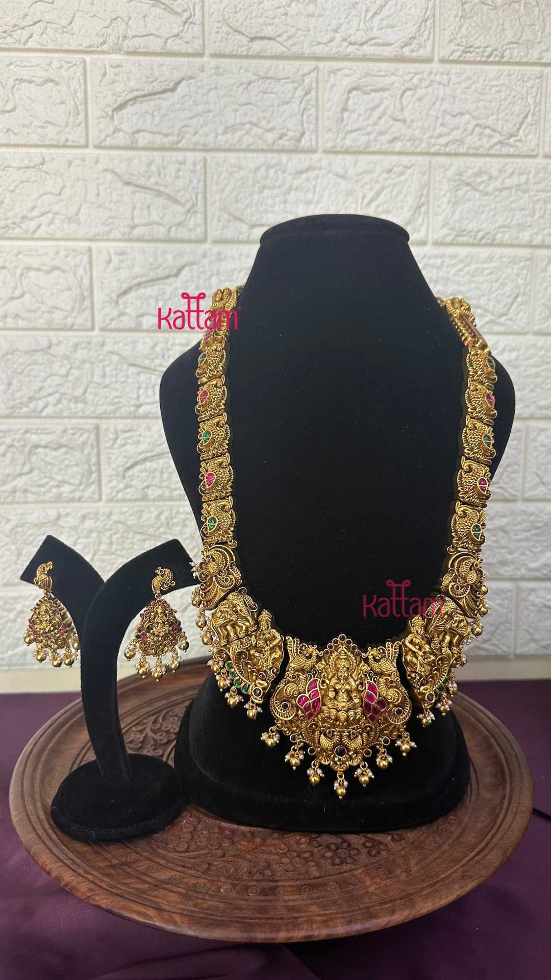 Goddess Peacock Semi Bridal Set - Design 6 ( Short &amp; Long Sold Separately) - N2957