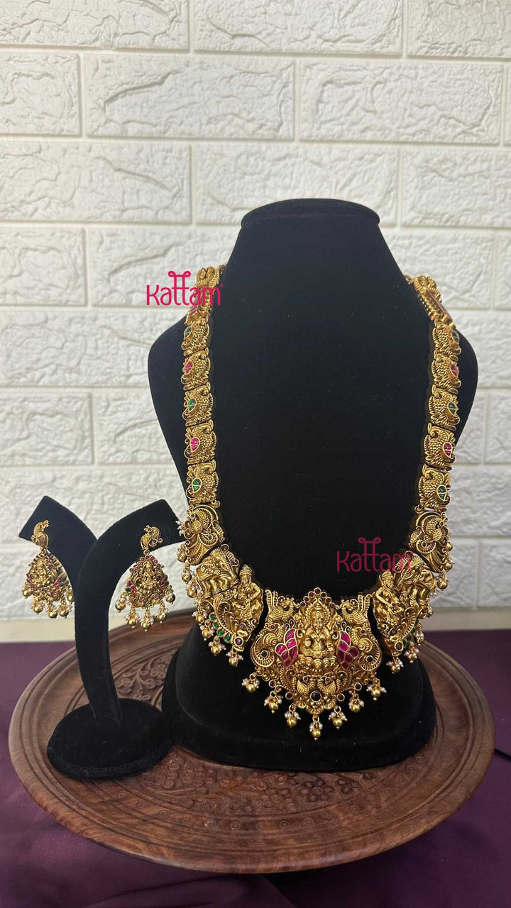 Goddess Peacock Semi Bridal Set - Design 6 ( Short &amp; Long Sold Separately) - N2957