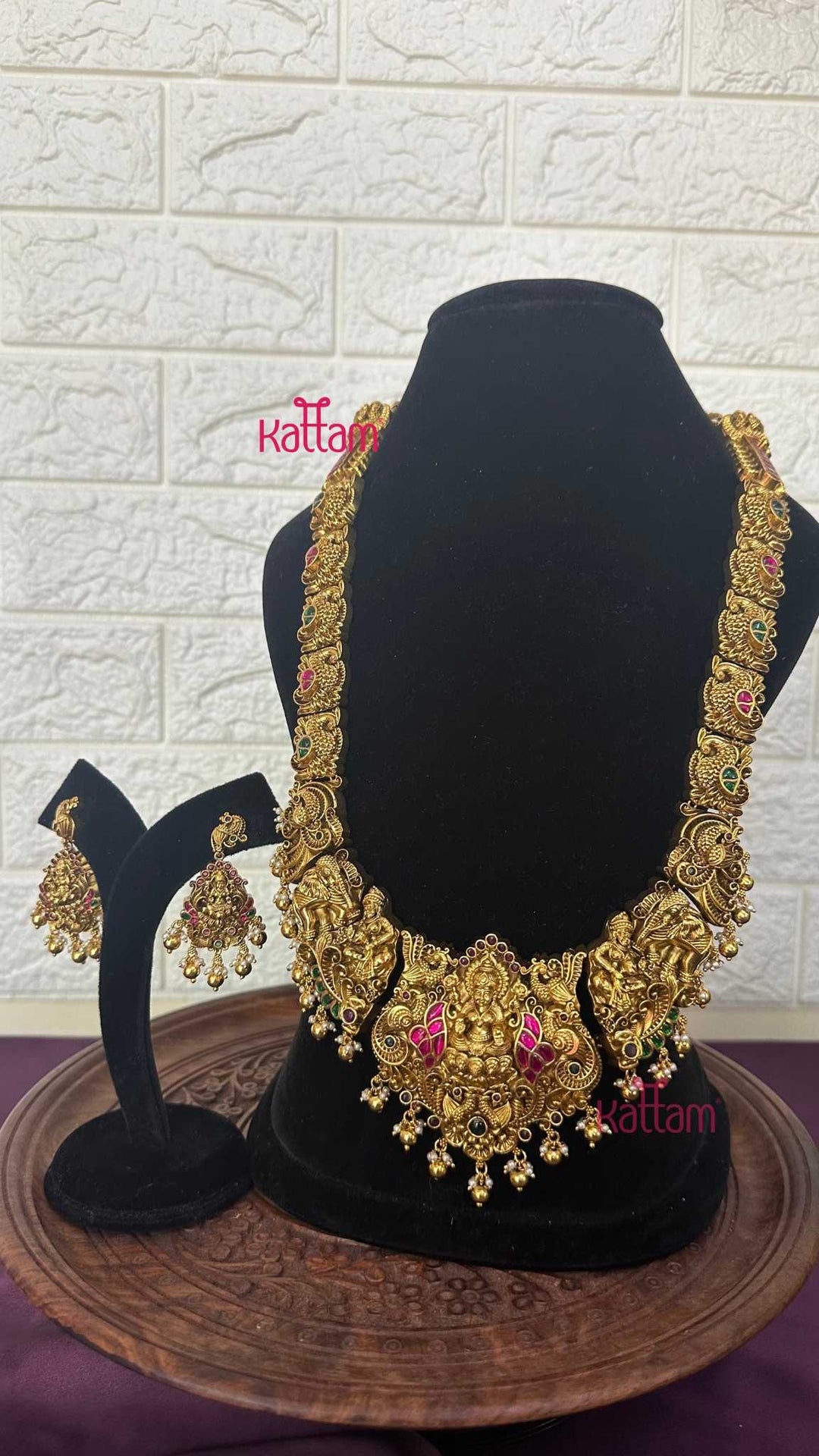Goddess Peacock Semi Bridal Set - Design 6 ( Short &amp; Long Sold Separately) - N2956