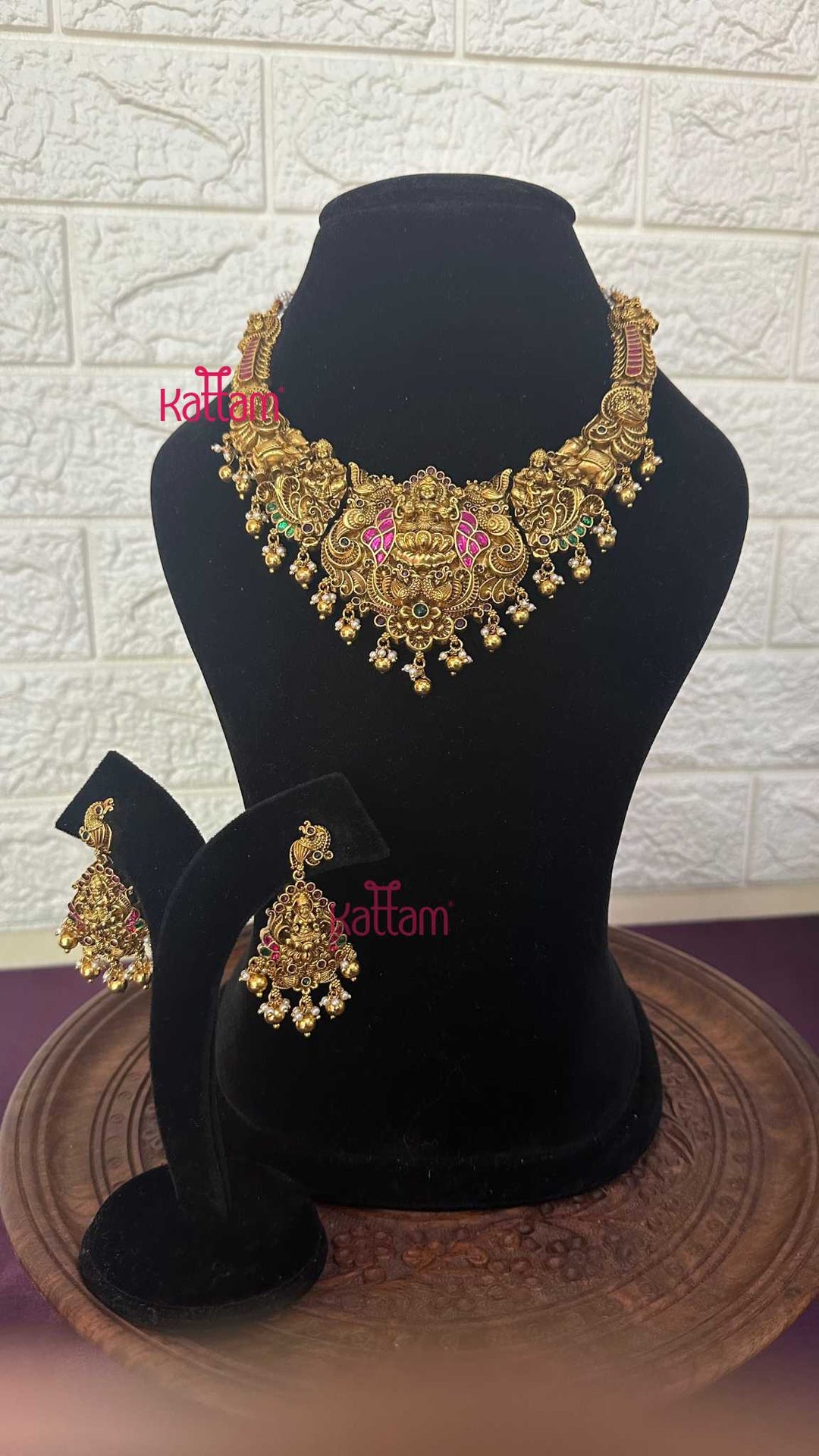 Goddess Peacock Semi Bridal Set - Design 6 ( Short &amp; Long Sold Separately) - N2956