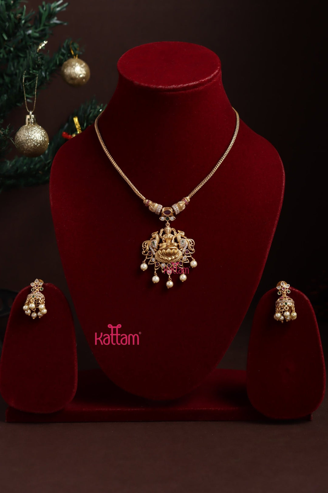 Goddess Peacock Stone Necklace - N3859