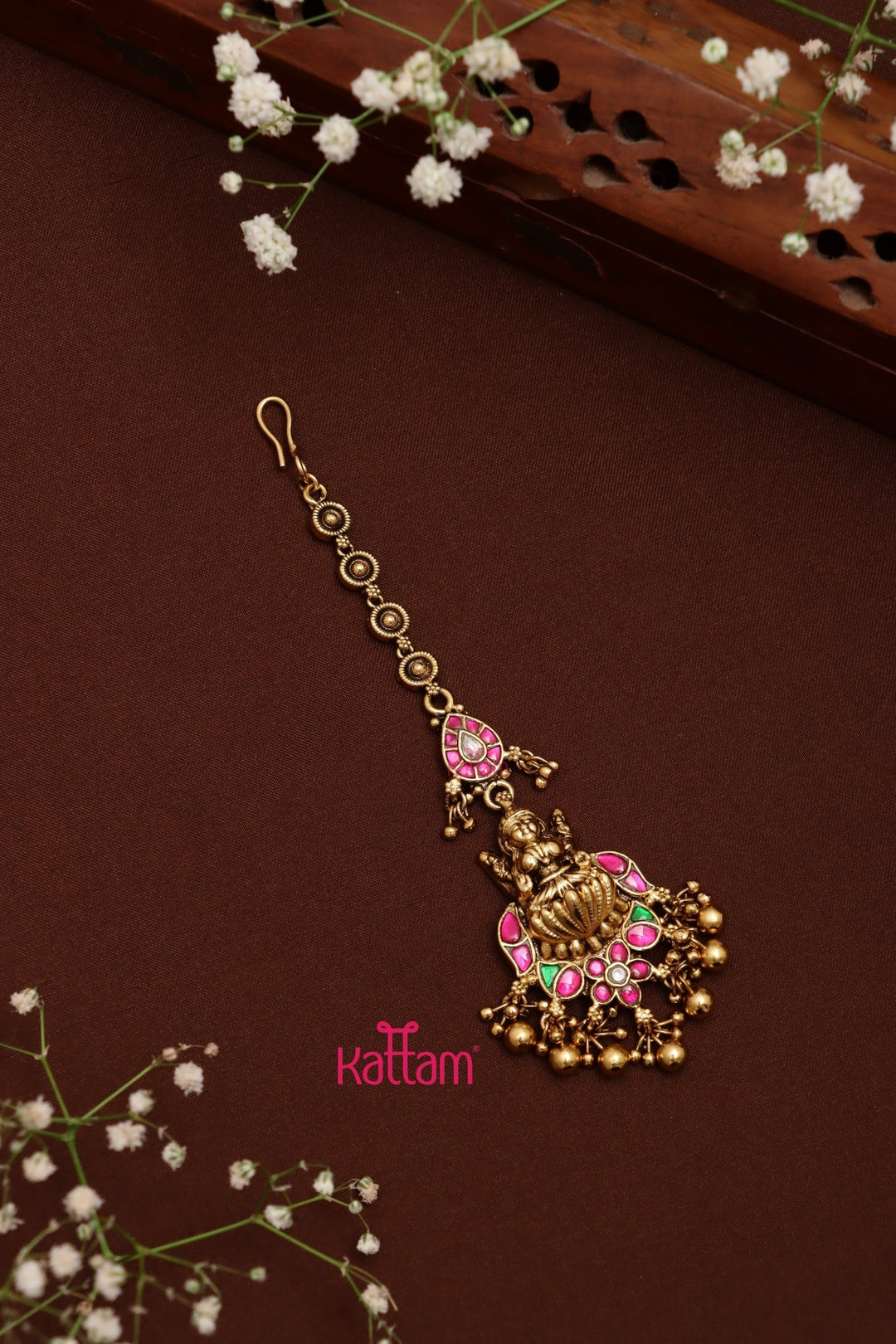 Goddess Ruby Thilak Maangtikka - MT144