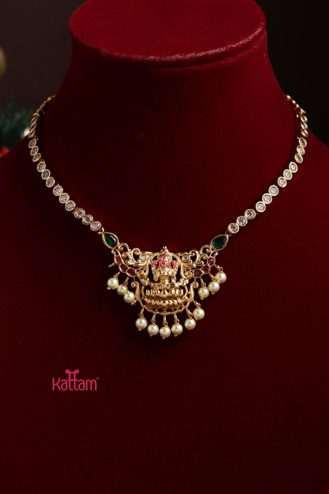 Goddess Stone Pearl Necklace - N3870