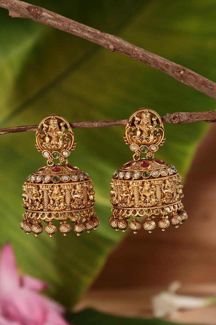Goddess Temple Bold Jhumka - E1467