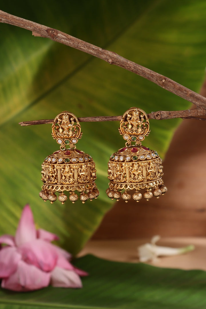 Goddess Temple Bold Jhumka - E1467