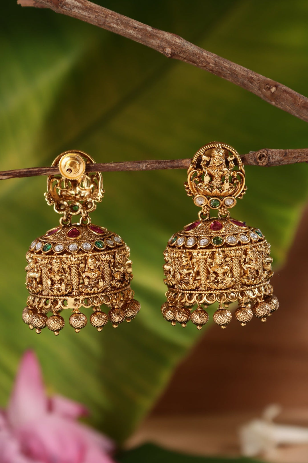 Goddess Temple Bold Jhumka - E1467