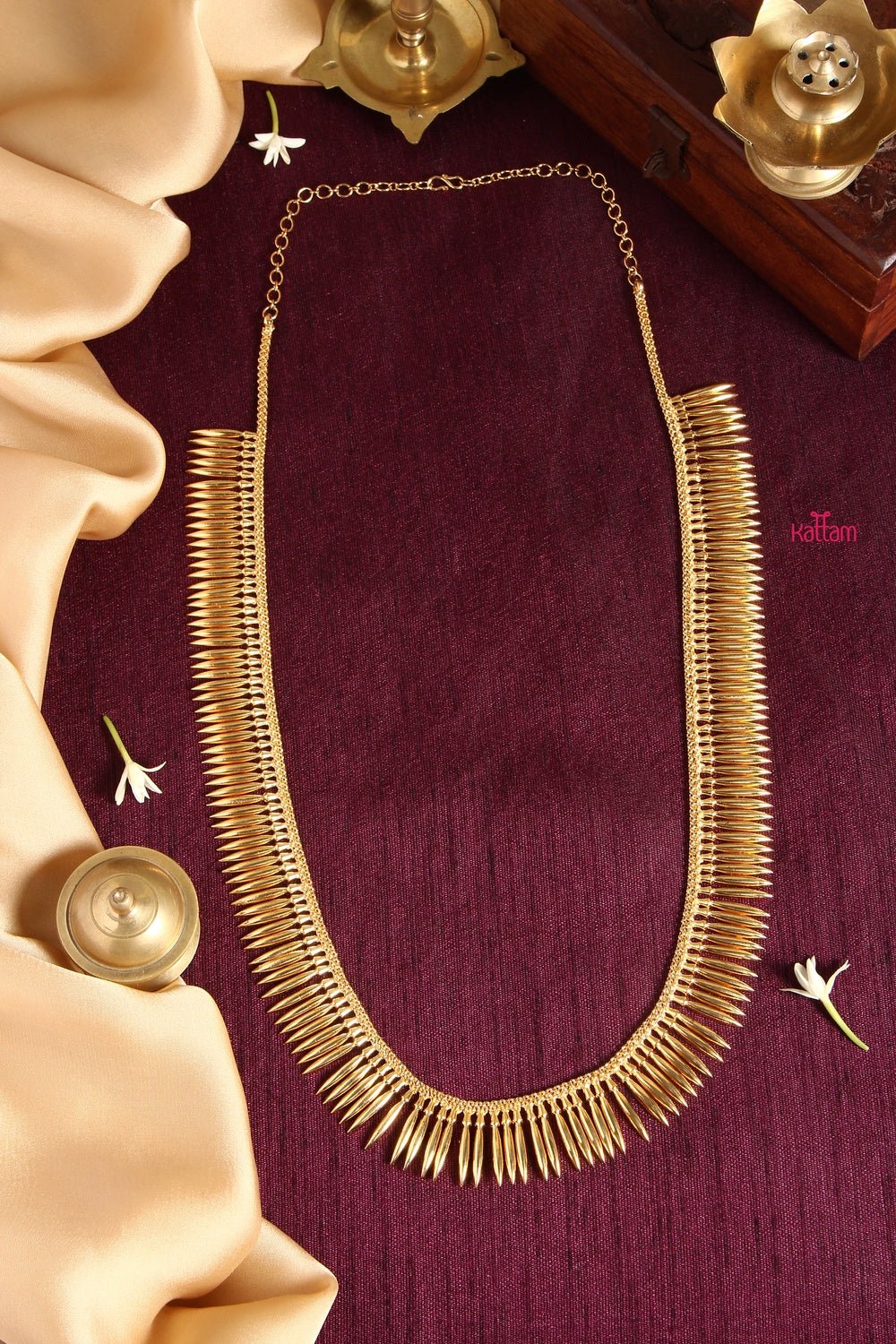 Golden Spikes Kerala Haram (No earring) - N1337