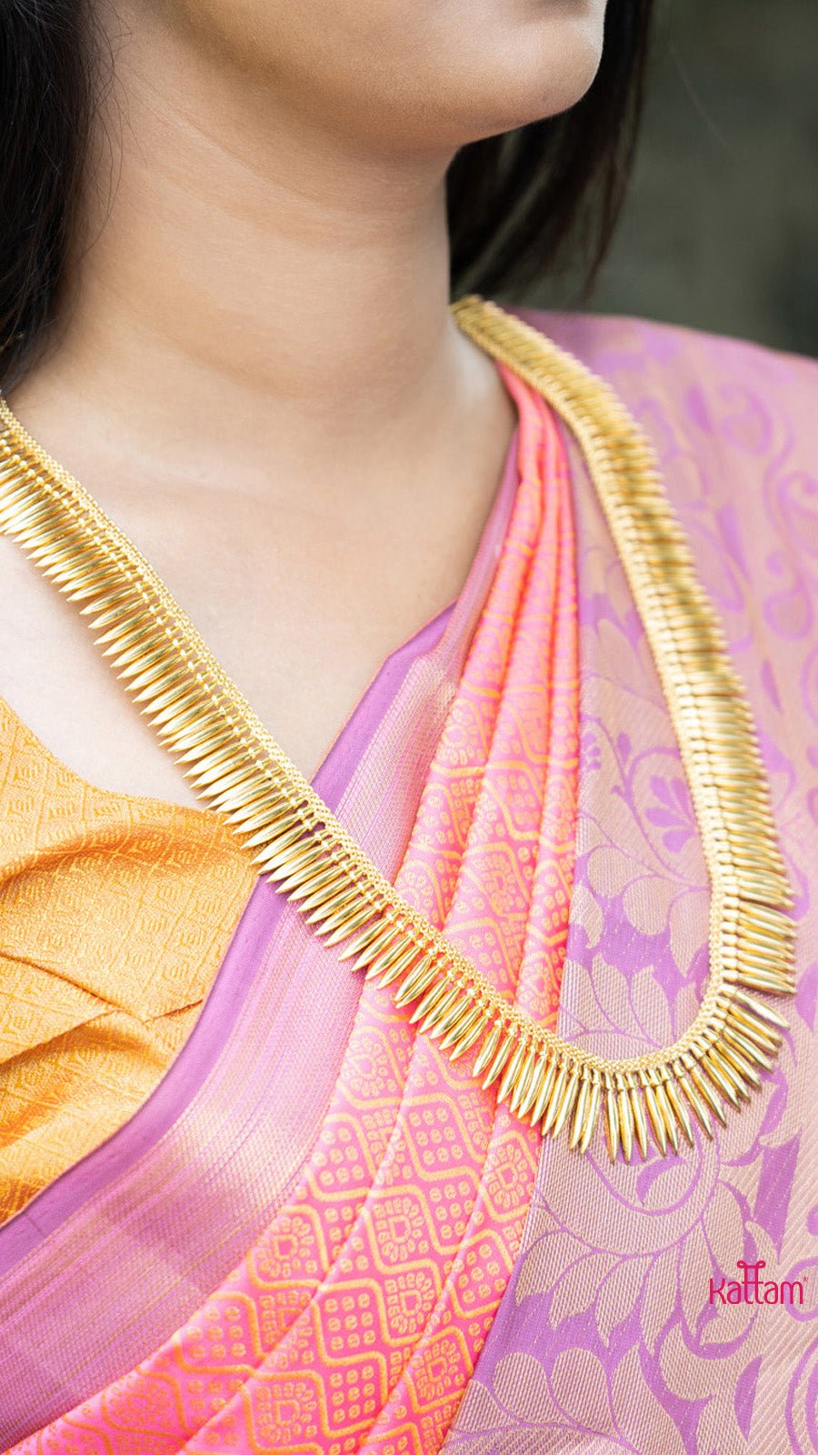 Golden Spikes Kerala Haram (No earring) - N1337