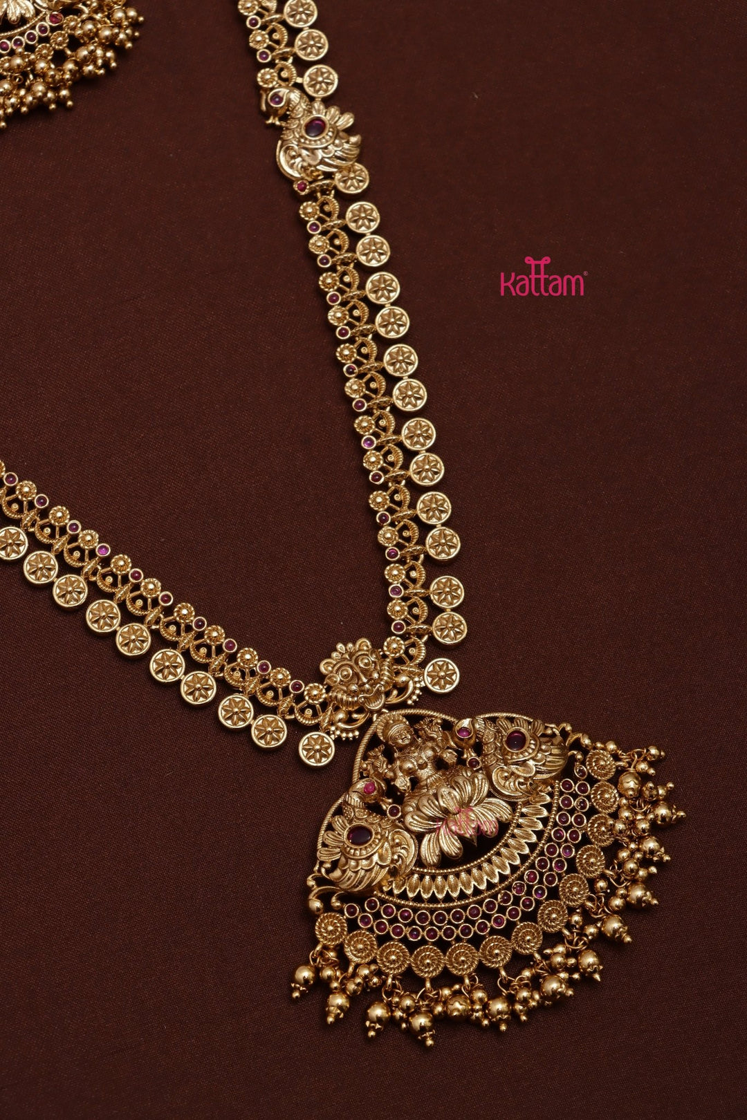 Golden Trims Coin Short Haram Set - N3660