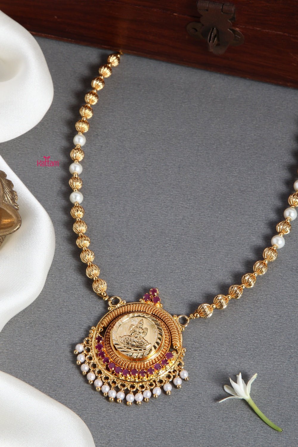 Goldtone Kerala Style Chain (No earring) - N1334