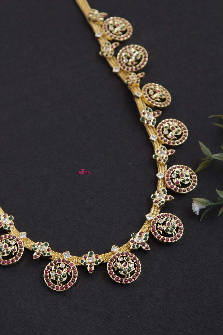 Goldtone Premium Bridal Coin Necklace - N1004