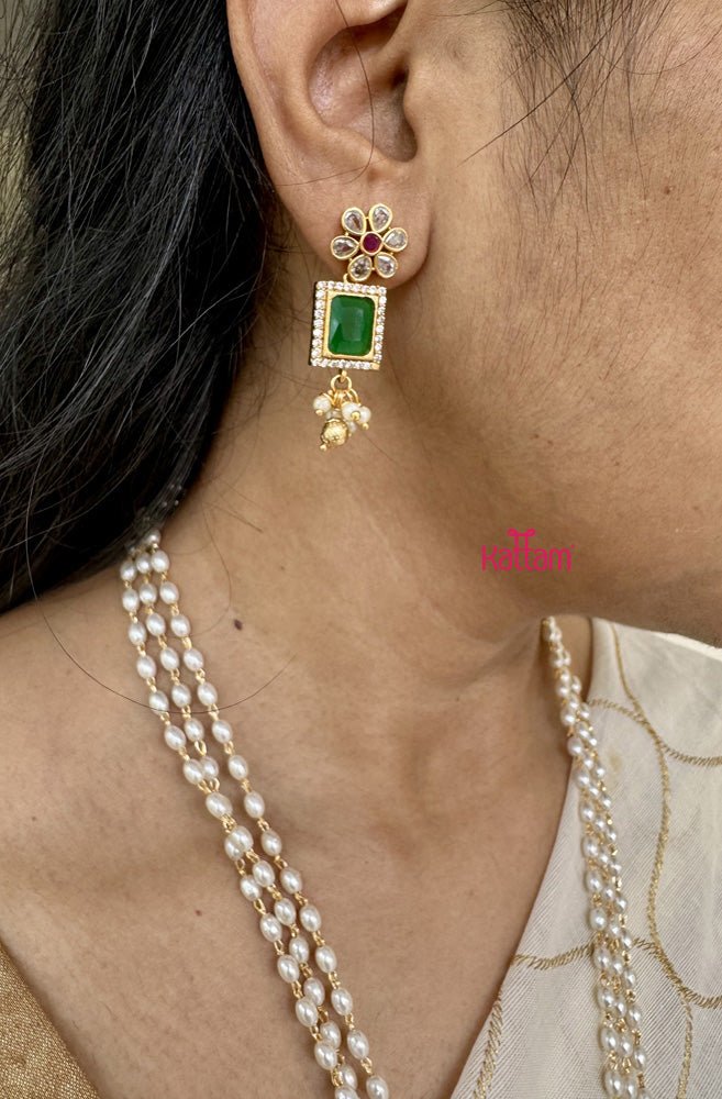 Grand Stone Dollar Pearl Mala - N2013