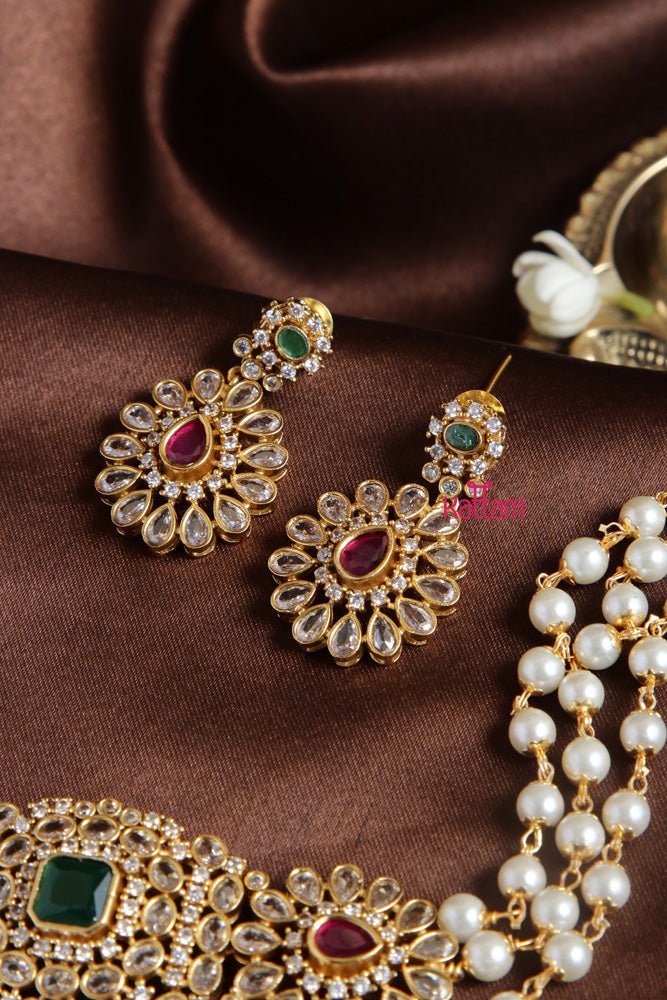 Grand Stone Layered Choker - N2037