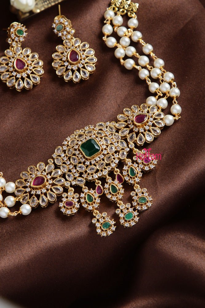 Grand Stone Layered Choker - N2037