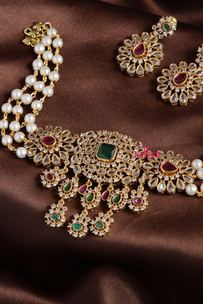 Grand Stone Layered Choker - N2037