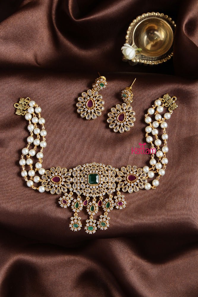 Grand Stone Layered Choker - N2037