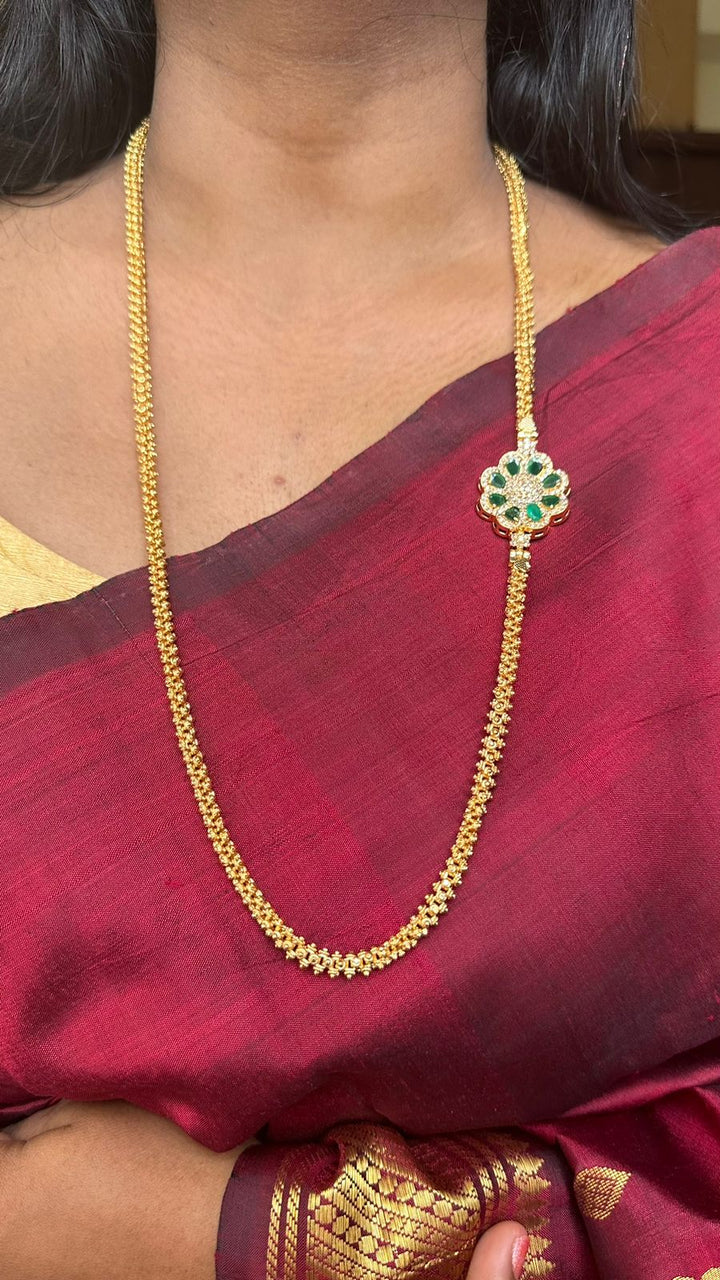 Green Mogappu Chain - N1503