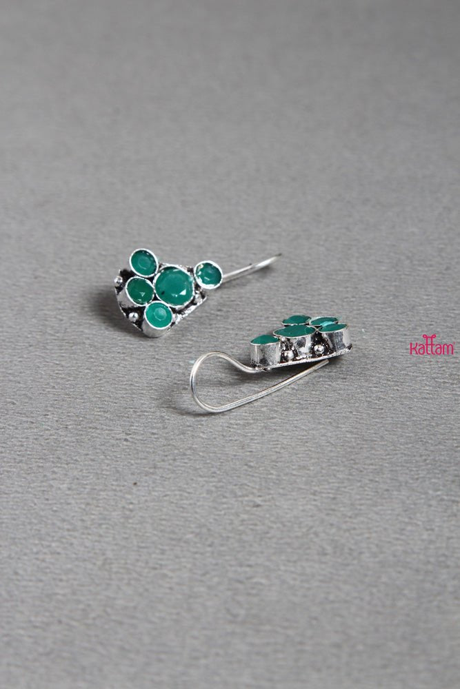 Green Pear Earring - E279