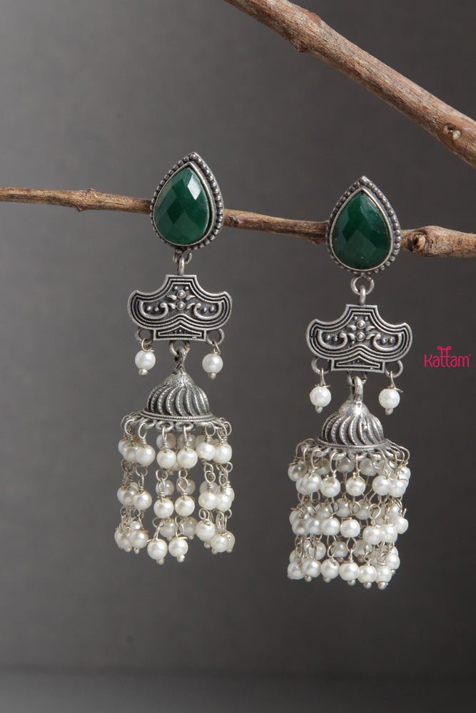 Green Ziya Earrings - E350