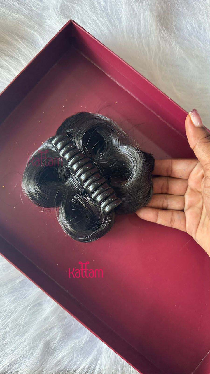 Hair Bun Scrunchie Claw Clip - HC106