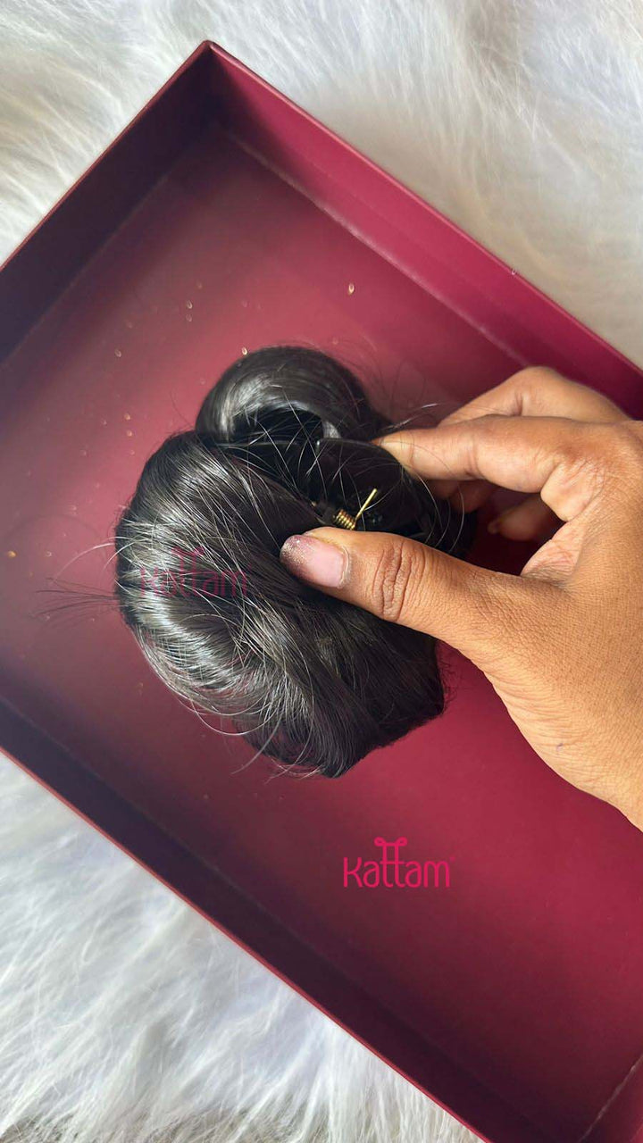 Hair Bun Scrunchie Claw Clip - HC106