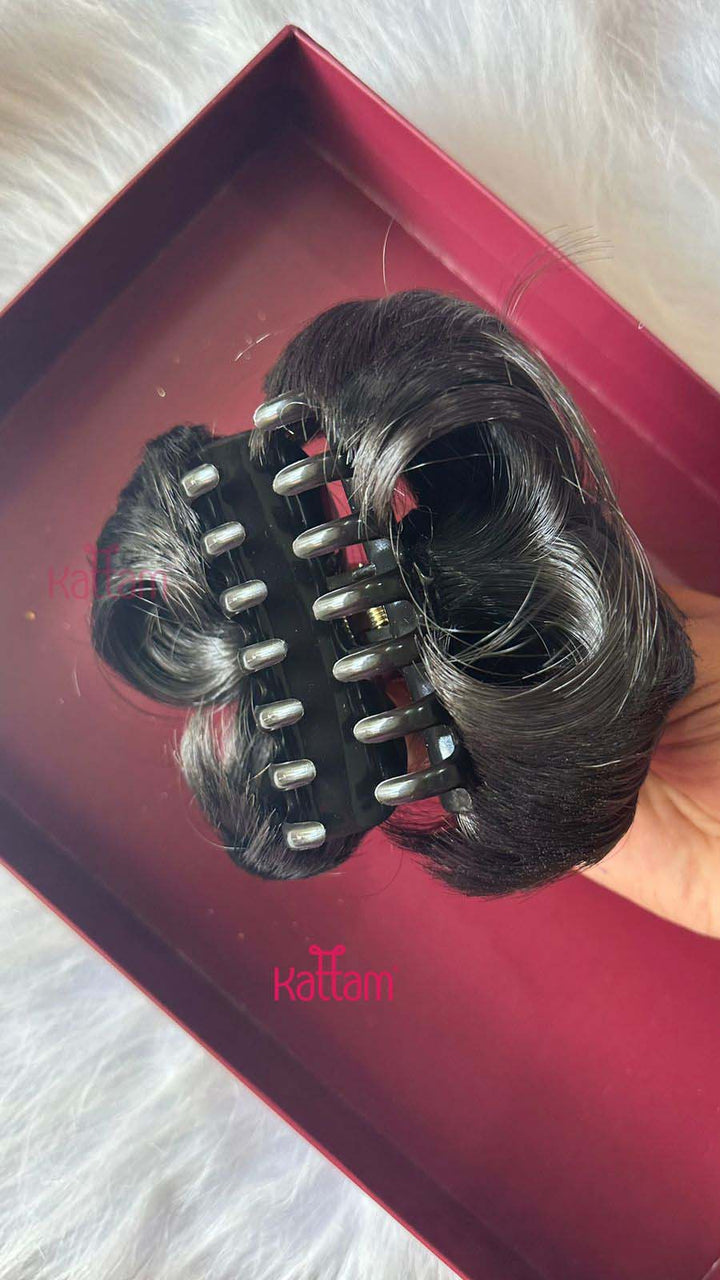 Hair Bun Scrunchie Claw Clip - HC106