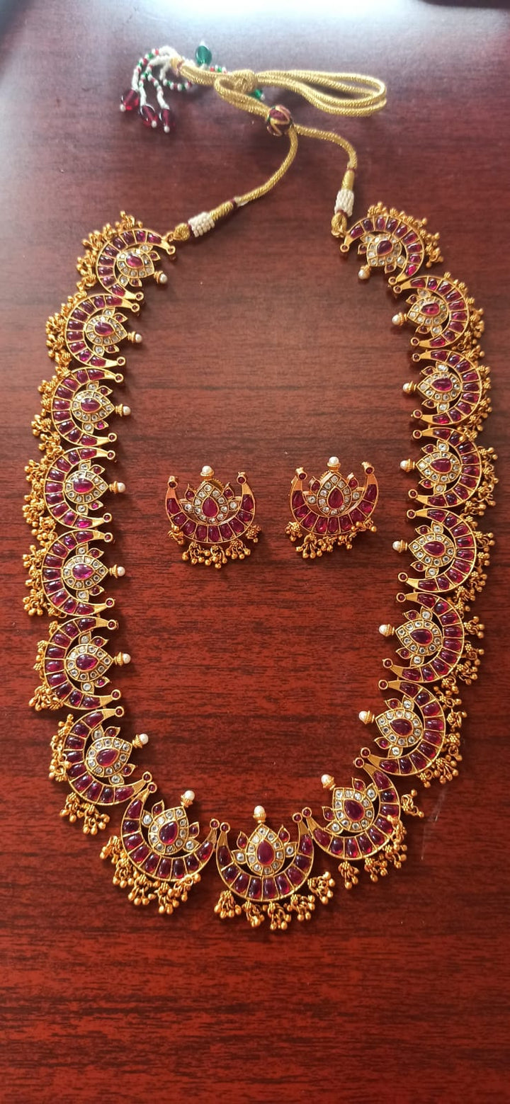 Half Moon Gold Trims Haram - N1393 (R)
