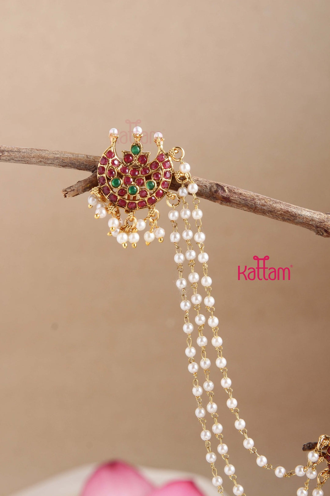 Halfmoon Jhumka With Maattal - E797