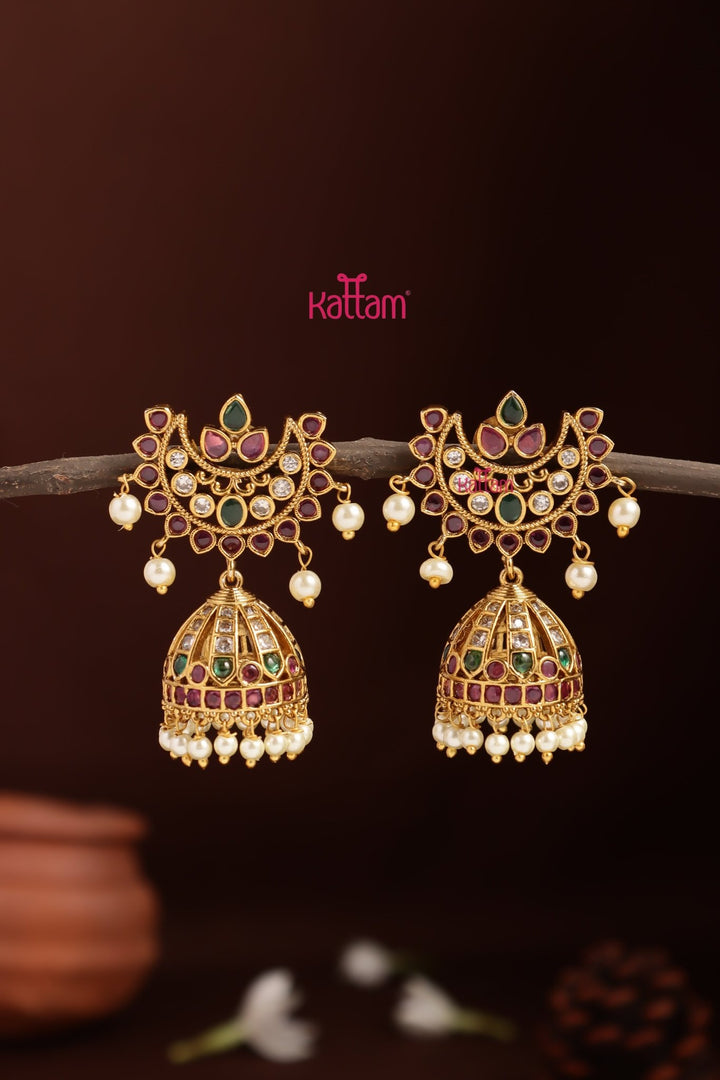 Halfmoon Pattern Jhumka - E1354