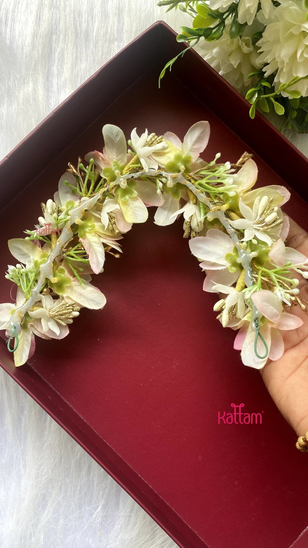 Handcrafted Hair Accessory Flower - Design 61 - HA143
