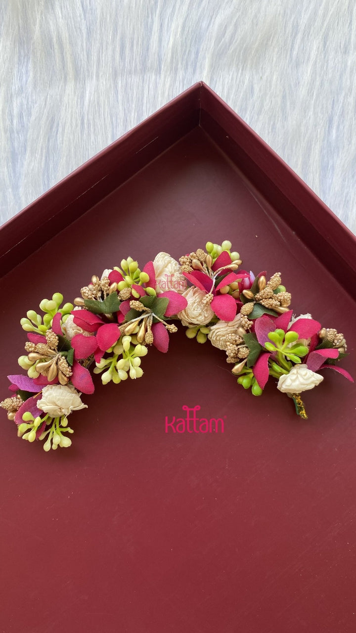 Handcrafted Hair Accessory Flower - Design 81 - HA164