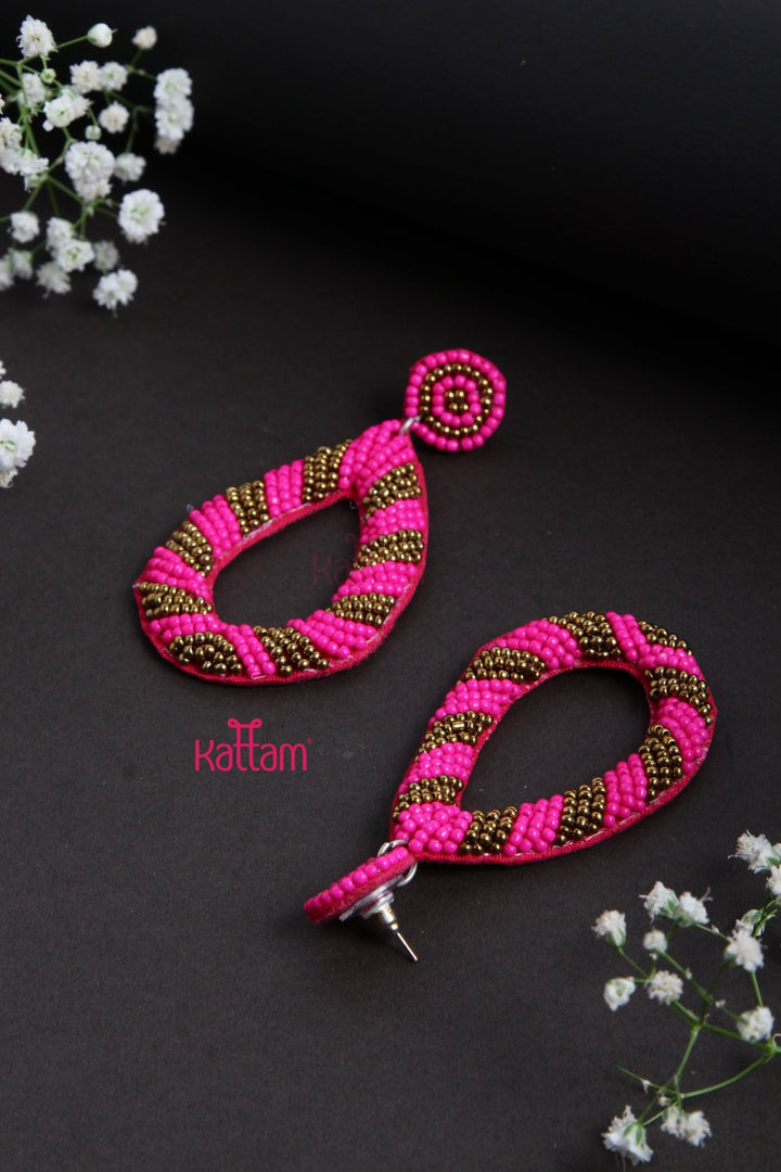 Handcrafted Light Weight Embroidery Earring - E840