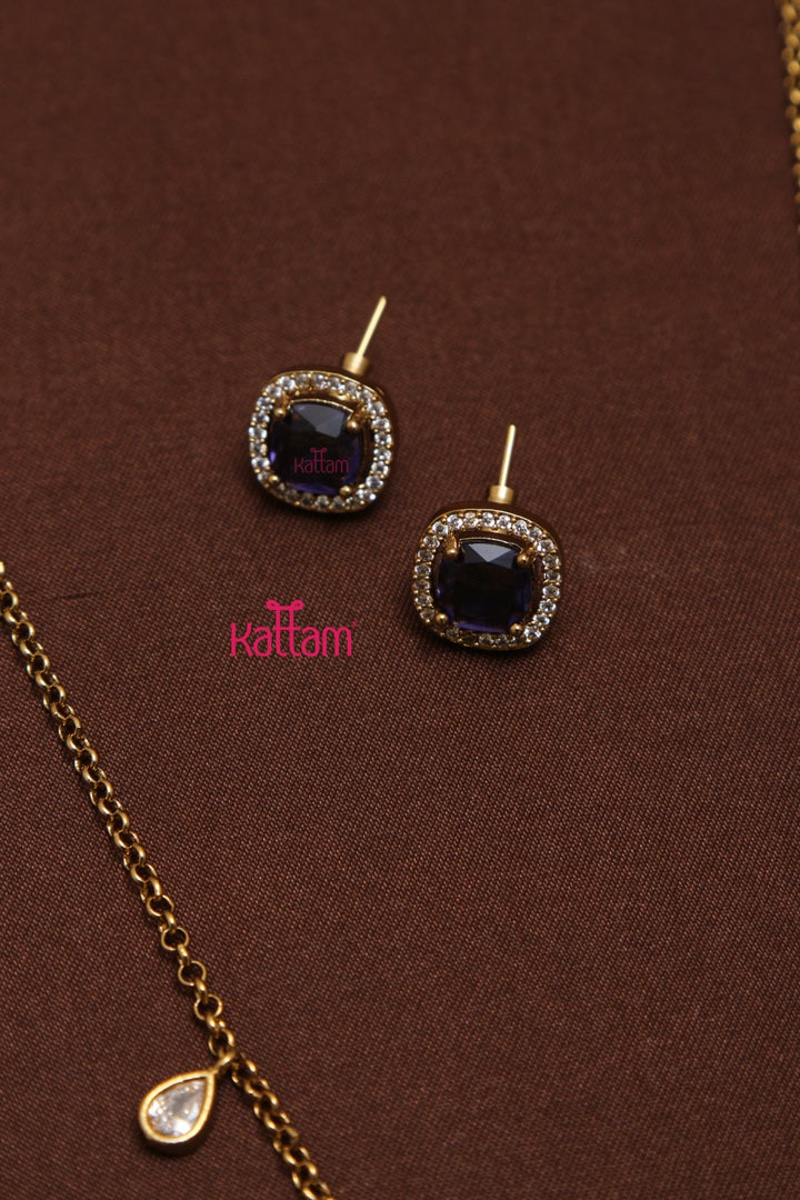 Hazel - Drop Purple Charm Chain - N3531