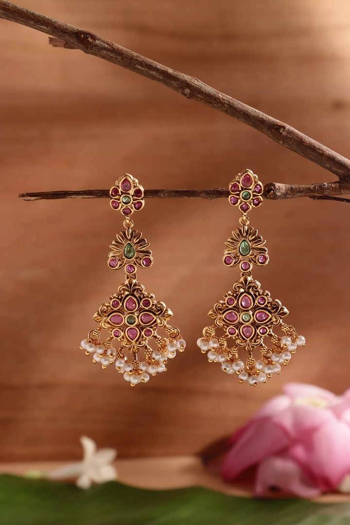 Hrithika - Pearls Statement Earring - E1493